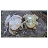 (2) Lightweight Landscape Frogs