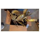 Gold Tone Christmas Candle Holder, +