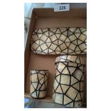 3 Pc. Bathroom Set w/ Mother of Pearl/Abalone