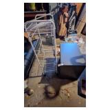 Fiber Board Organizer + A Small Metal Rolling Cart