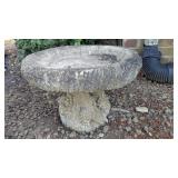 Very Short Concrete Bird Bath