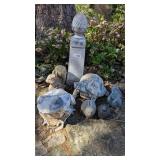 (7) Landscape Pcs. Some w/ Damages See Photos