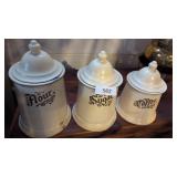 (3) Pc. Pfaltzgraff Canister Set