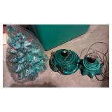 Tote w/ Lid + Christmas Decor +