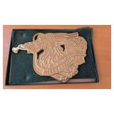 Brass Virginia Metalcrafters Angel Xmas Trivet
