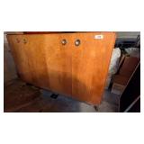 Old Section of Plywood Kitchen Cabinets