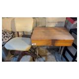 Vintage School Desk w/ Non Matching Office Chair