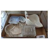 (2) Small China Dishes from Denmark, Swan &