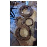 (4) Grapevine Wreaths