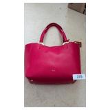 Ralph Lauren Red Leather Purse
