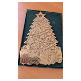 Brass Virginia Metalcrafters 3rd Xmas Tree Trivet