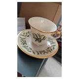 NIB (2) Lenox Holiday Cup & Saucer