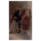 Tote w/ Lid + Christmas Decor