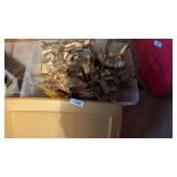 Tote w/ Lid + Christmas Decor