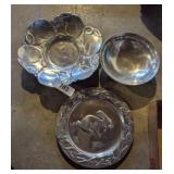 (3) Silvertone Serving Pcs.