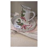 Christmas Platters & Pitcher