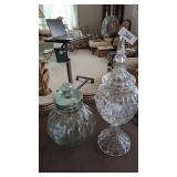 Heavy Crystal Apothecary Style Jar +