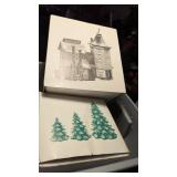 Tote w/ Lid + Christmas Decor