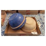 (2) Stoneware Medium Size Batter Bowls