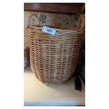 Double Handled Wicker Basket