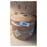 Decorative Mirror & Decorative Wood Canister w/