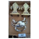 Bookends & Decorative Crab