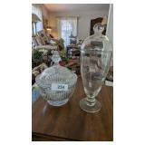 Lidded Bowl & Large Lidded Potpourri Display