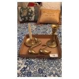 Assorted Brass Decor Items