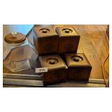 Wood Canister Set + Countertop Jar