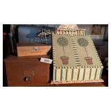 (3) Vintage Wood Storage Pcs.
