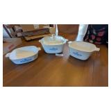 (3) Corningware Casseroles &