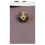 Eastern Star Lapel Pin Marked 10ktop