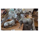 (2) Deer Figurines