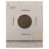 1907 Indian Cent