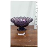Amethyst Carnival Glass Bowl