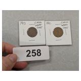 (2) Lincoln Wheat Pennies