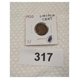 1920 Lincoln Penny XF