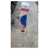 Vintage Uncle Sam Lighted Blow Mold