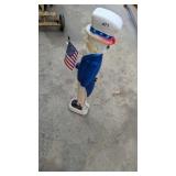 Vintage Uncle Sam Lighted Blow Mold