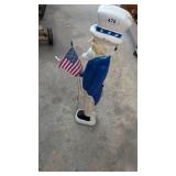 Vintage Uncle Sam Lighted Blow Mold
