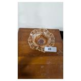 Fenton Basket Weave Carnival Glass Bowl