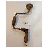Vintage Bit Brace For Drilling Holes