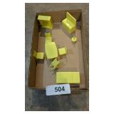 Marx Dollhouse Furniture, Fireplace, Dining Set &