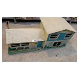 Vintage Marx Tin Litho Dollhouse - 2 Story