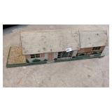 Vintage Ranch Style Marx Tin Dollhouse