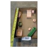 Vintage Teal & Green Assorted Dollhouse Furniture