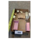 Assortment of Mixed Dollhouse Furniture