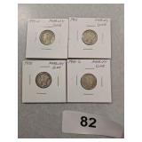 (4) Mercury Dimes
