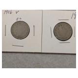 (2) Liberty Nickels