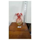 Fenton "Butterfly Solstice" Topaz  Amberina Vase